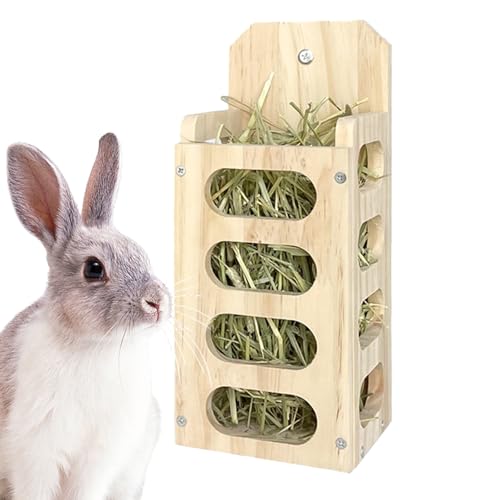 Kaninchen -Heu -Feeder Holz Kaninchen Heu Rack große Kapazität Feeder vertikales stehendes Gras -Fütterungsschelfspender für Meerschweinchen Haustier Bunny Hamster Chinchilla Rabbit Kaninchen -Heu -Feeder Holz Kaninchen Heu Rack große Kapazität Feeder vertikales stehendes Gras -Fütterungsschelfspender für Meerschweinchen Haustier Bunny Hamster Chinchilla Rabbit von Trrymbbe