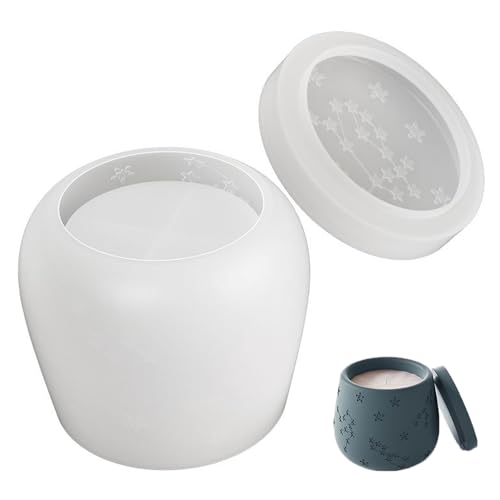 Silikonformen mit Deckel, kreativen, leicht veröffentlichten Harzformen Silikon, Zylinderform für DIY-Blumentöpfe, duftende Kerzen, Lagerbehälter Kerzenform Silikonformen mit Deckel, kreativen, leicht veröffentlichten Harzformen Silikon, Zylinderform für DIY-Blumentöpfe, duftende Kerzen, Lagerbehälter Kerzenform von Trrymbbe