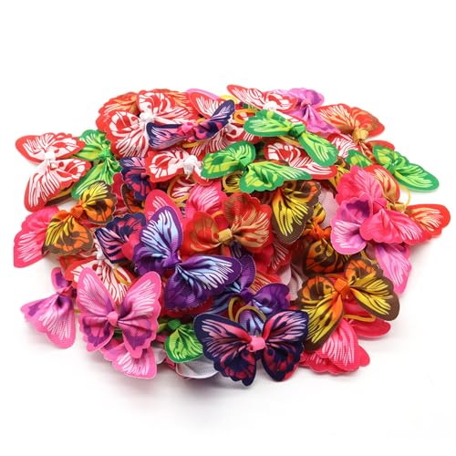 Trrymbbe 50pcs Hundehaarbögen, farbenfrohe niedliche Hundebögen Kleiner Größe, Polyester dekorative funktionale Mehrzweck für Haustier, Haustierkatze, Ponyschwänze, Top Knoten für Hunde Trrymbbe 50pcs Hundehaarbögen, farbenfrohe niedliche Hundebögen Kleiner Größe, Polyester dekorative funktionale Mehrzweck für Haustier, Haustierkatze, Ponyschwänze, Top Knoten für Hunde von Trrymbbe
