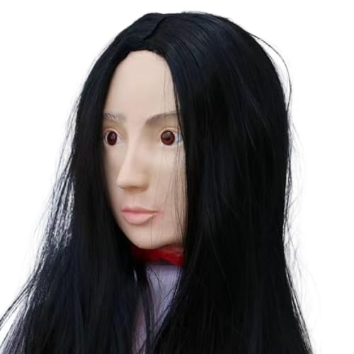 Trrymbbe Halloween Requisiten gruseliger realistischer Kopf mit langem Haar Latex hängen gruseliges Zeug abgeschnittene Kopf Halloween Dekorationen für Party Haunted House Streich Filmdekorationen Trrymbbe Halloween Requisiten gruseliger realistischer Kopf mit langem Haar Latex hängen gruseliges Zeug abgeschnittene Kopf Halloween Dekorationen für Party Haunted House Streich Filmdekorationen von Trrymbbe