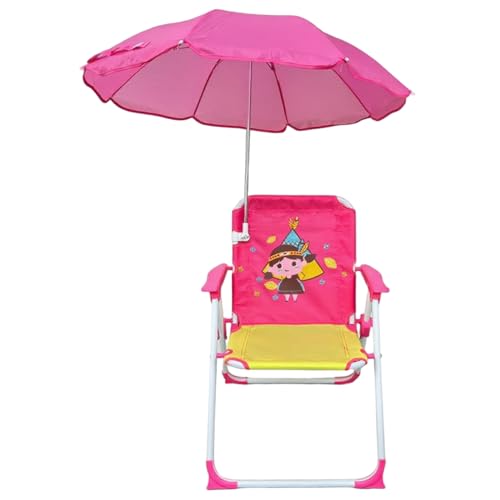 Trrymbbe Kids Beach Chair with Umbrella, Foldable & Detachable Outdoor Chair with Canopy & Cartoon Pattern Portable for Beach Pool Park Garden Yard, Girl Trrymbbe Kids Beach Chair with Umbrella, Foldable & Detachable Outdoor Chair with Canopy & Cartoon Pattern Portable for Beach Pool Park Garden Yard, Girl von Trrymbbe