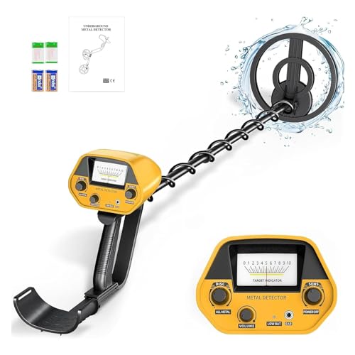 Trsaow Metalldetektor für Kinder Erwachsene, Alle Metall-Modus, Diskriminierung Modus,Verstellbarer 78-108 cm Tragbarer Metalldetektor Suchspule Wasserdicht 7,5 Zoll von Trsaow