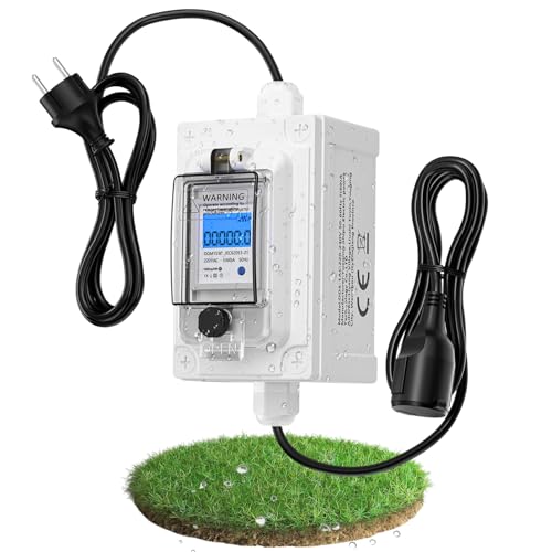 Trsaow Mobiler Digitaler Stromzähler 230V,Outdoor KWH Messgerät mit IP67 Wasserdicht Speicherung bei Stromausfall und Ein-Tasten-Zurücksetzung für Wohnmobile Elektrofahrzeuge Steckdose Stromzähler Trsaow Mobiler Digitaler Stromzähler 230V,Outdoor KWH Messgerät mit IP67 Wasserdicht Speicherung bei Stromausfall und Ein-Tasten-Zurücksetzung für Wohnmobile Elektrofahrzeuge Steckdose Stromzähler von Trsaow