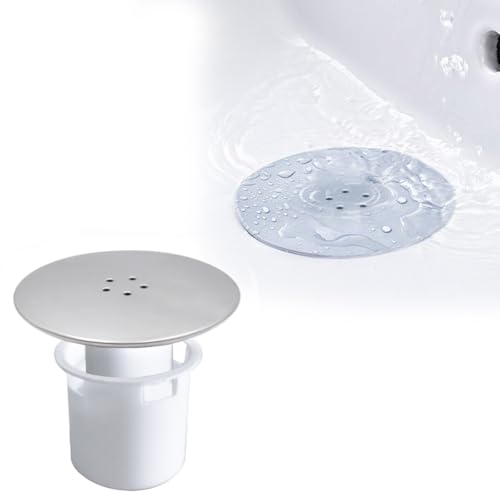 Trsnzul Duschabfluss Abdeckung 1 Satz Duschablauf-Deckel Duschabflussabdeckung Abflussdeckel Dusche 90 mm/115 mm Duschablaufabdeckung Abdeckhaube mit Haarfänger Geeignet für Ablaufgarnitur von Trsnzul