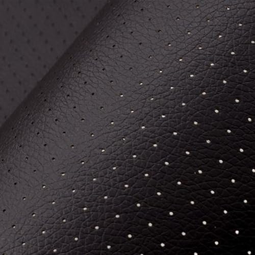Trsnzul Kunstleder Selbstklebend, 20x30cm Schwarz Reparatur Patch, Atmungsaktive Lochung Leder Reparatur Flicken für Sofa, Möbel, Autositze, Taschen, Jacken von Trsnzul