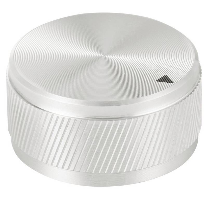 TRU COMPONENTS Schalter TRU COMPONENTS TC-11613824 Drehknopf mit Knopfmarkierung Silber (x (TC-11613824) von Tru Components
