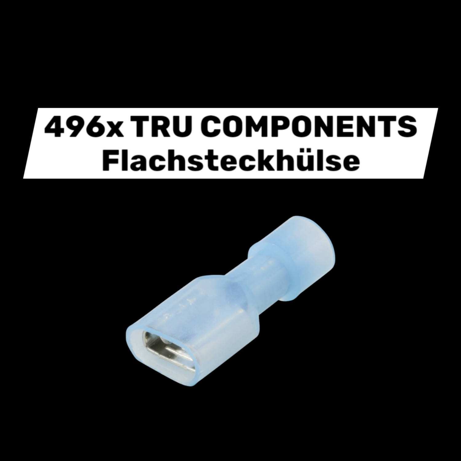 Tru Components Flachsteckhülse Steckverbinder 6.3mmx0.8mm Vollisoliert 496 Stück B-Ware Tru Components Flachsteckhülse Steckverbinder 6.3mmx0.8mm Vollisoliert 496 Stück B-Ware von Tru Components