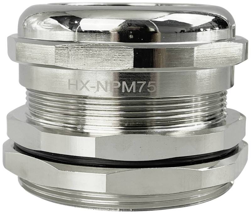 Tru Components Tc 10302864 Kabelverschraubung M75 Messing Vernickelt Metall Ip68 B-Ware von Tru Components