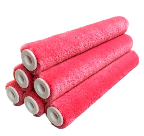 Premium Mini-Farbrollerabdeckungen, Mohair, 15,2 cm, fusselfrei und fusselfrei, ideal für Schränke, Zierleisten und Türen, funktioniert mit allen Farben und Flecken (6er-Pack) von Tru Lamb