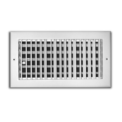 truaire 210 VM 10 x 06 Bar Typ Versorgung Diffusor 25,4 x 6 Seitenwand oder Decke Air Versorgung Abdeckgitter, weiß von Truaire