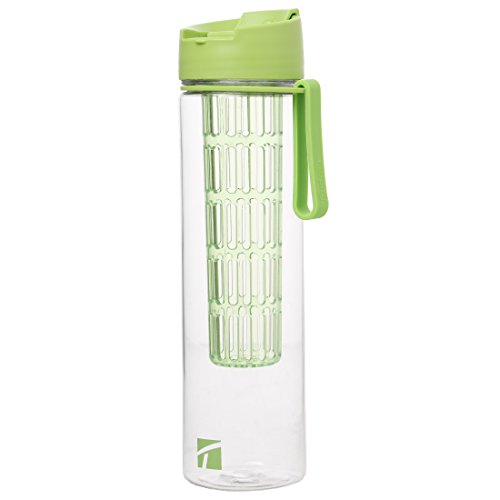 Trudeau Maison stoß- und auslaufsichere Trinkflasche mit Fruchtsieb-Einsatz, 500 ml Trudeau Maison stoß- und auslaufsichere Trinkflasche mit Fruchtsieb-Einsatz, 500 ml von Trudeau