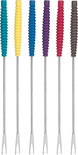 Trudeau 823303 Meat Fondue Forks with Silicone Handles Fonduegabeln im Set, 6 Stück, Edelstahl, Mehrfarbig Trudeau 823303 Meat Fondue Forks with Silicone Handles Fonduegabeln im Set, 6 Stück, Edelstahl, Mehrfarbig von Trudeau