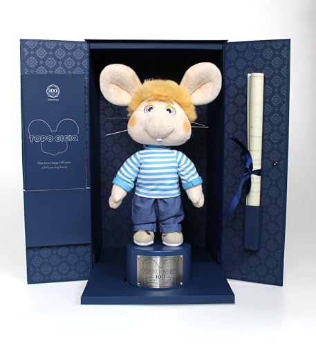 Trudi Maus Gigio Anniversary Limited Edition | 100 Jahre seit der Geburt der Schöpferin Maria Perego | 100 nummerierte Teile | Figur Maus Gigio by von Trudi