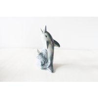 Vintage Keramik Delfin Vase, Figur von TrudysStoreVintage