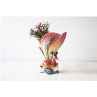Vintage Kitsch Reh Blumenvase von TrudysStoreVintage