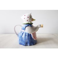 Vintage Otagiri Mother Goose Teekanne von TrudysStoreVintage