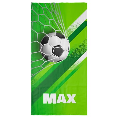 Handtuch mit Namen „Fußball“ – Einzigartiges, bedrucktes Handtuch als personalisiertes Geschenk für Familie & Freunde - Kinder, Fußballfans, Fußballer, für Training & Urlaub - 100 x 50 cm Handtuch mit Namen „Fußball“ – Einzigartiges, bedrucktes Handtuch als personalisiertes Geschenk für Familie & Freunde - Kinder, Fußballfans, Fußballer, für Training & Urlaub - 100 x 50 cm von True Statements