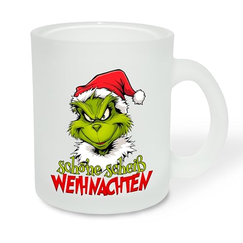 True Statements Geschenk für Glühwein-Fans: Glastasse „Schöne Scheiß Weihnachten“ mit Weihnachtsgrinch-Motiv - Geschenkidee zur Adventszeit | Weihnachtszeit - Glastasse Satiniert, ca. 300ml True Statements Geschenk für Glühwein-Fans: Glastasse „Schöne Scheiß Weihnachten“ mit Weihnachtsgrinch-Motiv - Geschenkidee zur Adventszeit | Weihnachtszeit - Glastasse Satiniert, ca. 300ml von True Statements