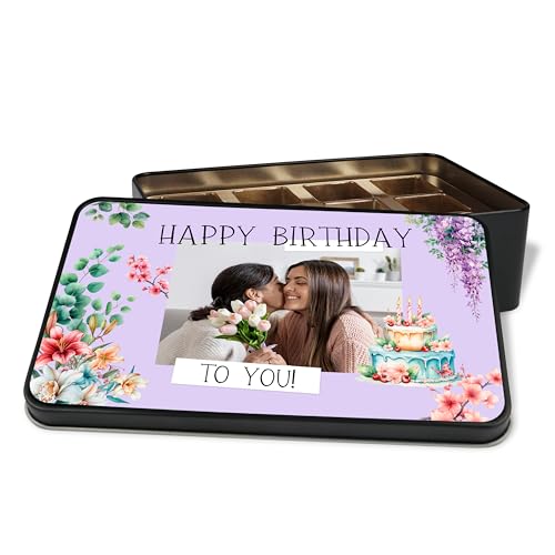 True Statements Geschenkdose personalisiert „Happy Birthday to you!“ - Geburtstag Geschenk-Verpackung mit Bild & Foto selbst gestalten - Metalldose zum Selbstbefüllen, 18x11 cm True Statements Geschenkdose personalisiert „Happy Birthday to you!“ - Geburtstag Geschenk-Verpackung mit Bild & Foto selbst gestalten - Metalldose zum Selbstbefüllen, 18x11 cm von True Statements