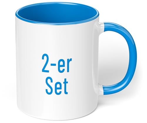 True Statements Kaffeetassen Set zum Bemalen oder bedrucken - Sublimationstassen aus hochwertiger Keramik - ideal für den Kindergeburtstag oder Sublimationsdruck - 2er Set Cambridge Blau True Statements Kaffeetassen Set zum Bemalen oder bedrucken - Sublimationstassen aus hochwertiger Keramik - ideal für den Kindergeburtstag oder Sublimationsdruck - 2er Set Cambridge Blau von True Statements