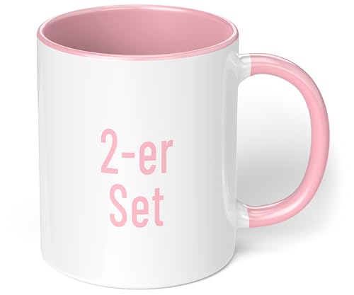 True Statements Kaffeetassen Set zum Bemalen oder bedrucken - Sublimationstassen aus hochwertiger Keramik - ideal für den Kindergeburtstag oder Sublimationsdruck - 2er Set Rosa True Statements Kaffeetassen Set zum Bemalen oder bedrucken - Sublimationstassen aus hochwertiger Keramik - ideal für den Kindergeburtstag oder Sublimationsdruck - 2er Set Rosa von True Statements