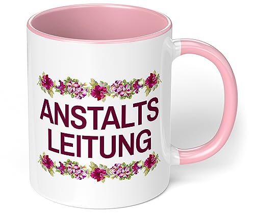 True Statements Lustige Tasse Anstaltsleitung C2 - originelles Geschenk, inner rose von True Statements