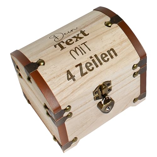 True Statements Personalisierte Schatztruhe mit Wunschname – personalisierte Erinnerungsbox – Geldgeschenk Verpackung Hochzeit – Erinnerungsbox Schatzkiste - Holz, 14,5x11,5x13 cm True Statements Personalisierte Schatztruhe mit Wunschname – personalisierte Erinnerungsbox – Geldgeschenk Verpackung Hochzeit – Erinnerungsbox Schatzkiste - Holz, 14,5x11,5x13 cm von True Statements