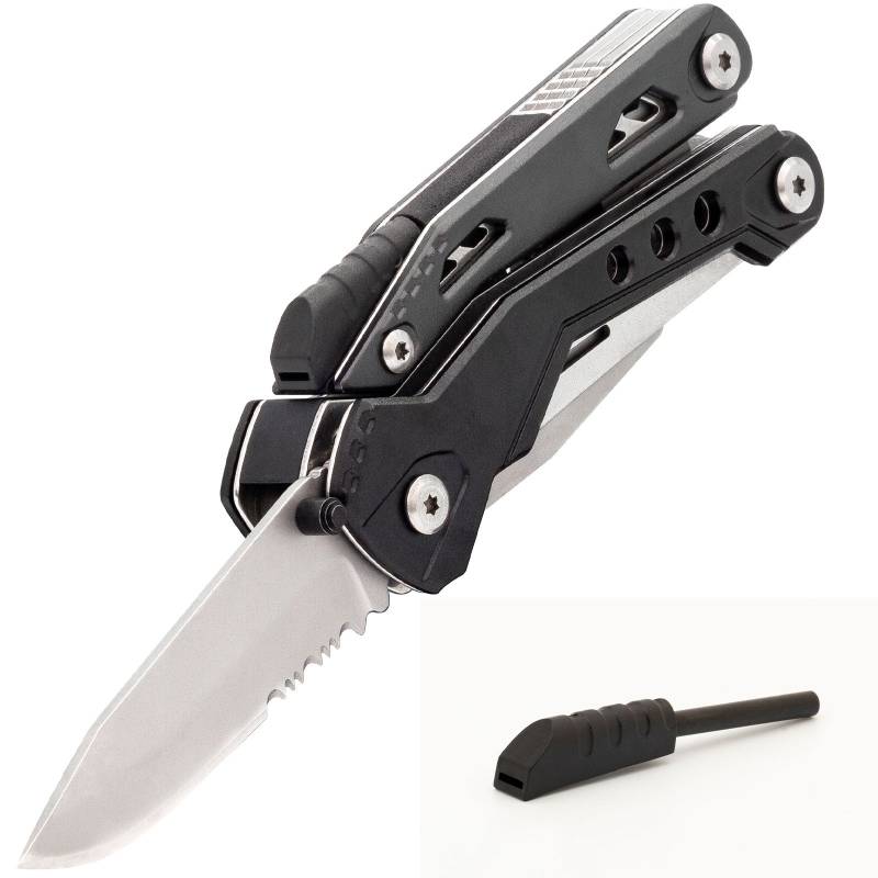 TRUE UTILITY Multi Tool Fireranger Feuerstarter Taschen Messer Klappmesser Zange von True Utility