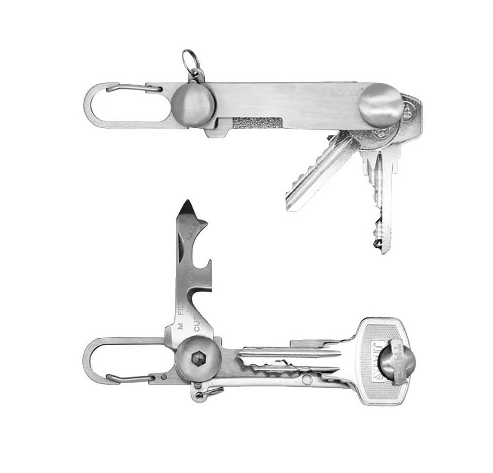 True Utility Multitool Connect Mini Multi Tool MiKey Schlüssel Bund, Organizer Karabiner von True Utility