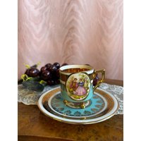 Goldverzierte Fußtasse Vtg Sammeltasse Von Bavaria Shabby Chic Blumige Porzellantasse Espresso Tasse Mokka Porzellan Elegantes Geschirr Goldverzierte Fußtasse Vtg Sammeltasse Von Bavaria Shabby Chic Blumige Porzellantasse Espresso Tasse Mokka Porzellan Elegantes Geschirr von TrueRose1979