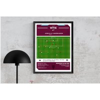Peter Withe Goal Moment Wandkunst, Poster Print, Kultiges Europapokal-Siegtor, Aston Villa Fan Geschenk Idee von TrueSportingDesigns