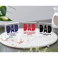 Fußball Geschenk Für Papa | Personalisiertes Vatertagsgeschenk Vatertag Biergeschenk Acrylrahmen von TrueWillowGifts