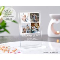 Mama Foto Geschenk Von Kindern | Für Geburtstag Personalisierte Fotoplakette Sie von TrueWillowGifts