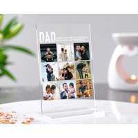 Personalisierte Foto-Plakette Mit Holzständer, Geschenk Für Ihn, Geburtstagsgeschenk Papa, Vatertag von TrueWillowGifts