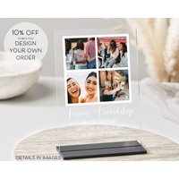 Personalisierte Fotoplakette Mit Ständer, Pärchengeschenk, Geschenk Für Sie, Ihn, Personalisierte Fotostreifen, Beste Freundin Geschenke, Acryl von TrueWillowGifts