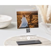 Personalisierte Song Plaque Mit Holzständer, Freunde Geschenk, Geschenk Für Sie, Ihn, Spotify Song, Geburtstagsgeschenk, Sound Wave von TrueWillowGifts