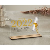 Personalisiertes Abschlussgeschenk | Abschluss Plakette Graduierung Geschenk Für Tochter Sohn Abschluss-Hut von TrueWillowGifts