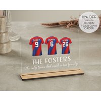 Vatertagsgeschenk | Personalisierte Fußball-Plakette Fußball Dreamteam Geschenk Für Sie Print Mama von TrueWillowGifts