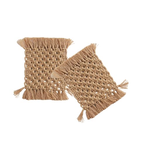 2pcs Hand Gehäkelte Baumwolltöpfe Matten Handgewebte Placematen Hitzebeständige Tischmatten Dekorative Esszubehör Waschbarer Töpfe Untersetzer 2pcs Hand Gehäkelte Baumwolltöpfe Matten Handgewebte Placematen Hitzebeständige Tischmatten Dekorative Esszubehör Waschbarer Töpfe Untersetzer von Trufolxiaz