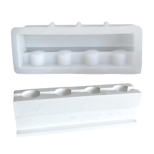 4 Löcher Multifauntale Silikon Teelicht Formen Craft Formen Kerzenhalter Formen Geeignet Für Handherstellende Kerzenständer Flexible Silikon Crafting Formen von Trufolxiaz