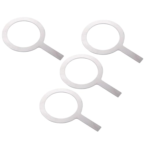 4 Stücke Edelstahl Tasse Ringe Set Elegante Kaffeetasse Felgen Dichtung Abdeckung Milch Tassen Rims Für Kaffee Dessert Backbackabdeckung Geeignet von Trufolxiaz