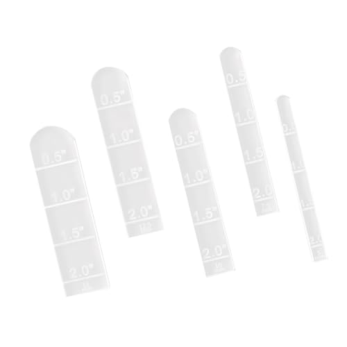 5 PCs Keramik Messwerkzeug Set Tonbogen Lineal Lehre Clear Acryl Herrscher Keramik Lineal Messgeräte Für Tonbildhiebeshandwerk von Trufolxiaz