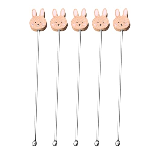 5pcs Funktionales Langes Kaffee Rührer Multifunktional Milchpulver Rühre Stangenküche Tool Für Den Täglichen Gebrauch Kaffeeliebhaber Zubehör von Trufolxiaz