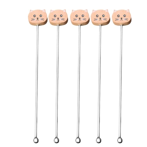 5pcs Funktionales Langes Kaffee Rührer Multifunktional Milchpulver Rühre Stangenküche Tool Für Den Täglichen Gebrauch Kaffeeliebhaber Zubehör von Trufolxiaz