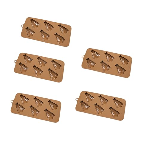 5pcs Holiday Chocolate Formen Set Candy Stöcke Mit Bogenknoten/Weihnachtsbaumkuchenform Flxeisiger Silikon Süßigkeiten Backform Weihnachtsschokolade Schokoladenformen 5pcs Holiday Chocolate Formen Set Candy Stöcke Mit Bogenknoten/Weihnachtsbaumkuchenform Flxeisiger Silikon Süßigkeiten Backform Weihnachtsschokolade Schokoladenformen von Trufolxiaz