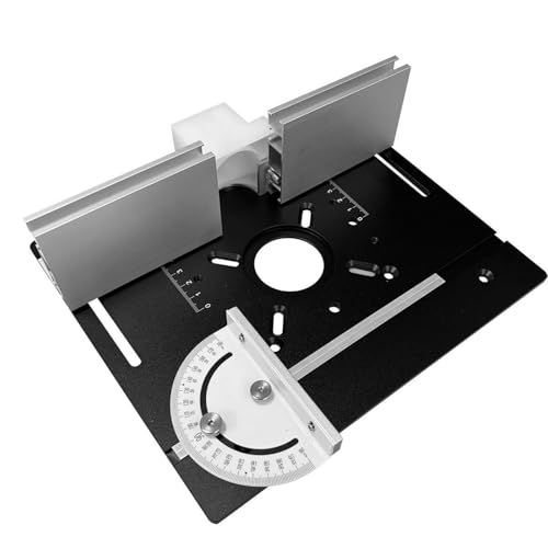 Aluminium Routertisch Einsatzplatte Mit Gehrungsmessgeräte Für Holzbänke Bänke Dauerhafte Und Verschleiß Resistenter Aluminiumrouter Platte von Trufolxiaz