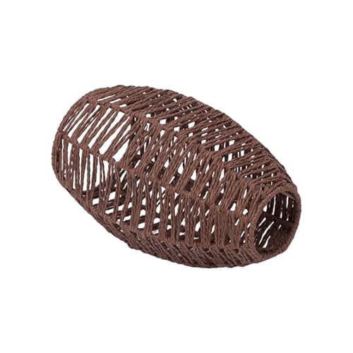 Handgewebte Seilleuchten Lampenschatten Hängende Helle Schatten Deckenheize Lampenschattenabdeckung Imitation Rattan Lampenschatten Hängende Leuchte Schatten von Trufolxiaz