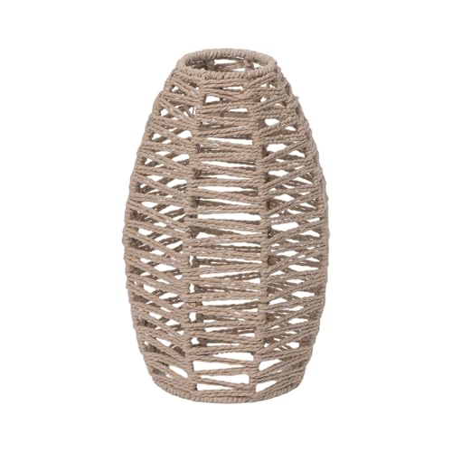 Handgewebte Seilleuchten Lampenschatten Hängende Helle Schatten Deckenheize Lampenschattenabdeckung Imitation Rattan Lampenschatten Hängende Leuchte Schatten von Trufolxiaz