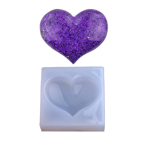 Liebe Silikonform Herzharz Kerzenform Mousse Kuchen Aromatherapie Kerze Schimmel Schokolade Backform Handwerksseife Making Formen von Trufolxiaz