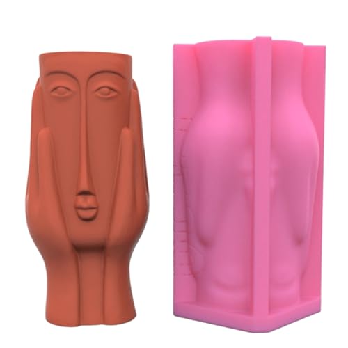 Menschliche Gesichtskunst Gips Blumentopf Silikonform Vase Epoxidgussform Sukkulente Topf Formschimmelhalter Form Kerzenhalter Form Für Betonzementharzguss Menschliche Gesichtskunst Gips Blumentopf Silikonform Vase Epoxidgussform Sukkulente Topf Formschimmelhalter Form Kerzenhalter Form Für Betonzementharzguss von Trufolxiaz